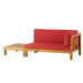Brava - X Back Corner Bench With Coffee Table