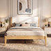 Platform Bed Frame With Upholstered Headboard, Slat Support
