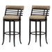 Telia - Upholstered Swivel Bar Height Barstool