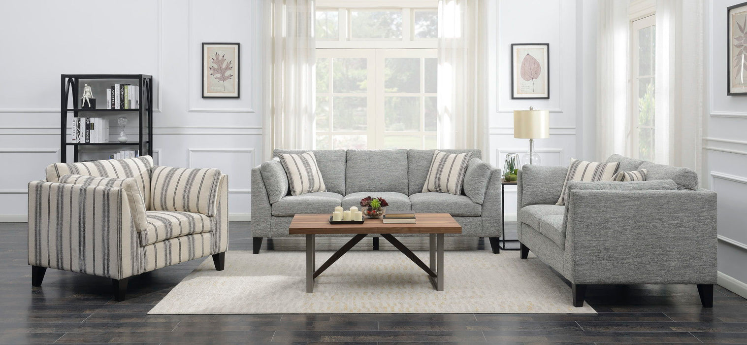 Loveseat - Gray - Wood
