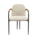Modern Dining Chair Set With Durable Iron Frame And Comfortable Fabric Upholstery