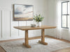 Ridgester - Rectangular Dining Room Counter Table - Light Brown