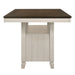 Tasnim - Counter Dining Table - Oak & Antique White
