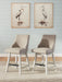 Robbinsdale - Upholstered Swivel Curved Back Barstool (Set of 2) - Antique White