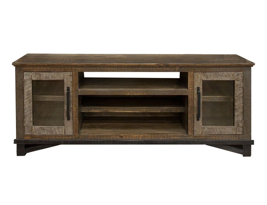 Loft - TV Stand / Wall Unit - Two Tone Gray / Brown