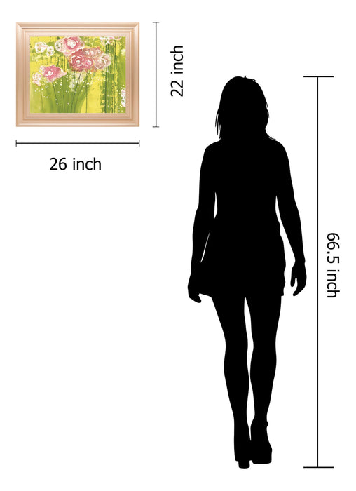 Spring Garden By Clusiau, A.C. - Framed Print Wall Art - Green