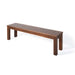 Acacia Wood Outdoor Bench With Beautiful Slat Paneling - Dark Brown