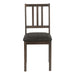 Dining Chair, Side, Upholstered For Dining Room, Transitional (Set of 2) - Brown