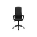 Office Chair With Adjustable Height, Armrests, Swivel - Black