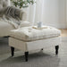 Lofton - Pillow Top Ottoman With Button Tufting - Cream