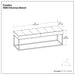 Candice - Ottoman Bench - Tan / Black