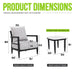 Outdoor Patio Furniture, Chat Set, Sunbrella Cushions And Side Table