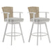 Hazel - Outdoor Patio Swivel Counter Stool Set
