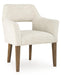 Marxmore - Dining Upholstered Arm Chair (Set of 2) - Beige / Brown