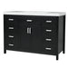 Bathroom Vanity With Sink, 2 Doors 8 Drawers, Soft Close System, Classic Design