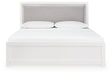 Maeling - King Upholstered Panel Bed - White