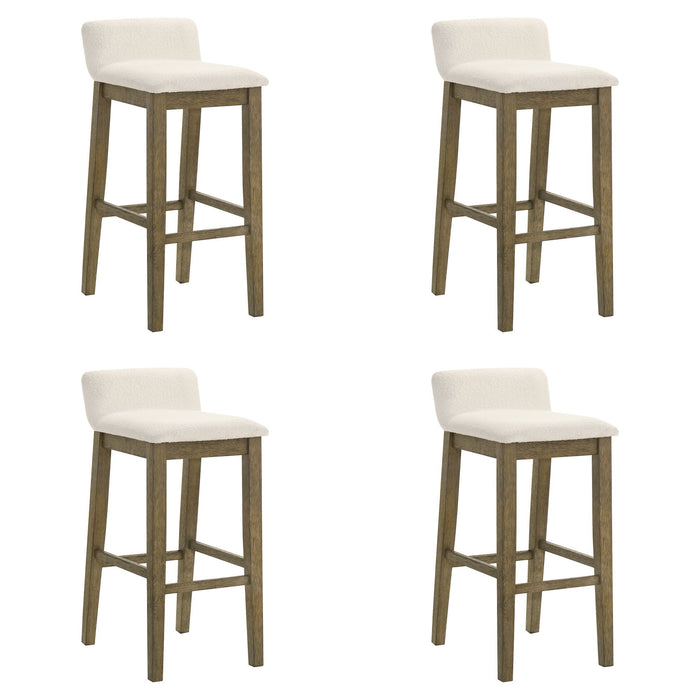 Annikah - Modern Transitional Wood Bar Height Kitchen Bar Stool