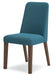 Lyncott - Dining Uph Side Chair (Set of 2) - Blue / Brown