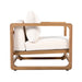 Outdoor Lounge Chair With Oversized Cushion Set For Patio