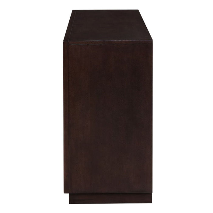 Geranio - Console Cabinet - Metallic Silver & Walnut