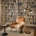 Axis - Floor Lamp With 4 Way Switch Double Spots With Base - Black / Gold