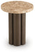 Darimore - Chair Side End Table - Burnished Brown