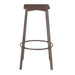 Clara - Industrial Square Barstool (Set of 2) - Espresso