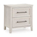 Darbonton - Two Drawer Night Stand - Dove White