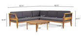 Aston - 4 Piece Sofa Set - Dark Gray
