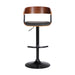 Larisa - Adjustable  Wood Bar Stool - Walnut