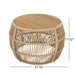 Round Side Table With Rope Frame