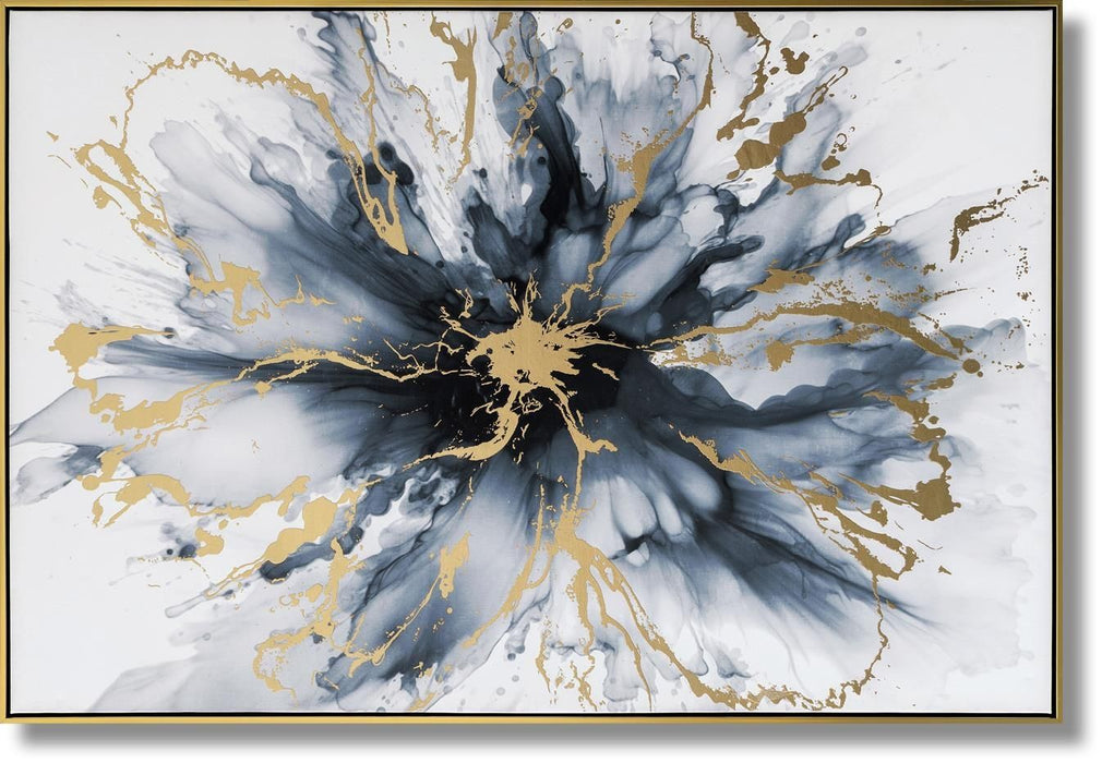 Molten Eclipse Burst - 33" x 48" Framed Wall Art