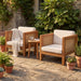 Outdoor Club Chair With Wicker Armrest