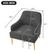 Modern Elegance Accent Chair With Curved Backrest