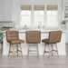 Elias - Swivel Rubberwood Barstool
