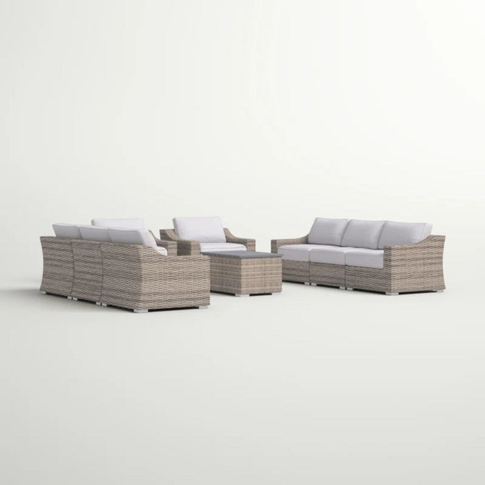 Stylish Sofa Seating Group With Cushions Perfect For Outdoor Gatherings