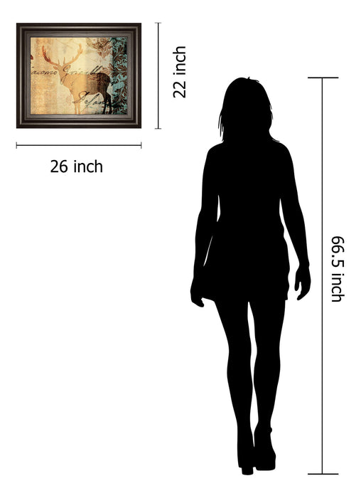 Letter II By F. Leal - Framed Print Wall Art - Beige