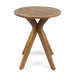 Stamford - Outdoor Bistro Table Acacia Wood X - Base - Teak