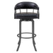 Pharaoh - Swivel Faux Leather Bar Stool - Mineral Finish