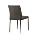 Meriam - Full Back Top Grain Leather Upholstered Metal Dining Chairs (Set of 2)