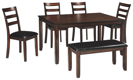 Coviar - Brown - Dining Room Table Set (Set of 6) Sacramento Furniture Store Furniture store in Sacramento