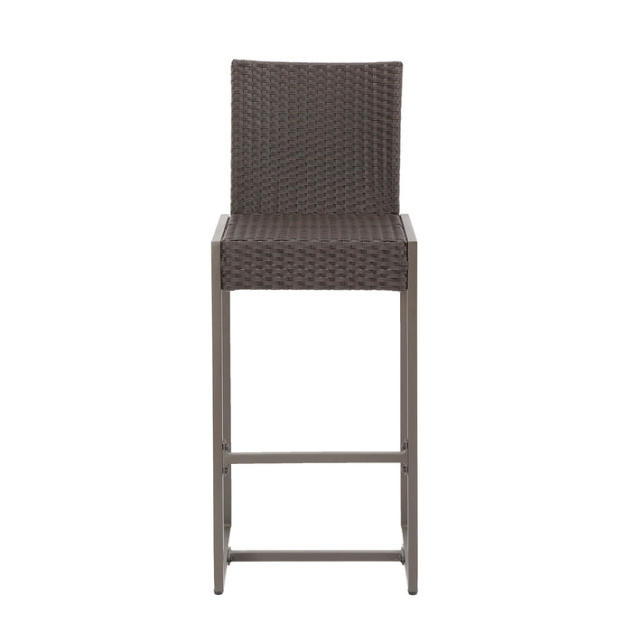 Outdoor Barstool With Hand Crafted Details (Set of 2)