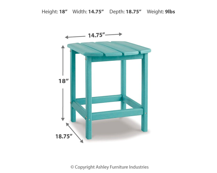 Sundown Treasure - Rectangular End Table - Turquoise