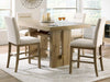 Lasinger - 5 Pc. - Counter Height Dining Table And 4 Barstools - Light Brown