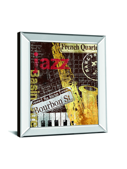 N'Awlins By Mallett, K - Mirror Framed Print Wall Art - Yellow