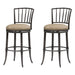 Vince - Commercial Grade Steel Frame Faux Leather Upholstered Swivel Bar Height Barstool