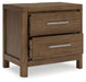 Cabalynn - Two Drawer Night Stand - Light Brown