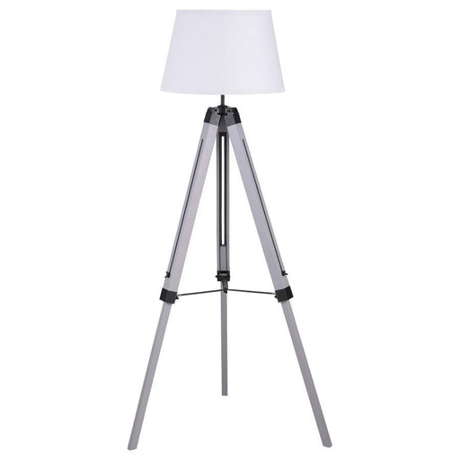 Dayton - Adjustable Empire Shade Tripod Floor Lamp Gray Sacramento Furniture Store Furniture store in Sacramento
