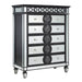 Varian II - Chest - Mirrored, Black & Sliver
