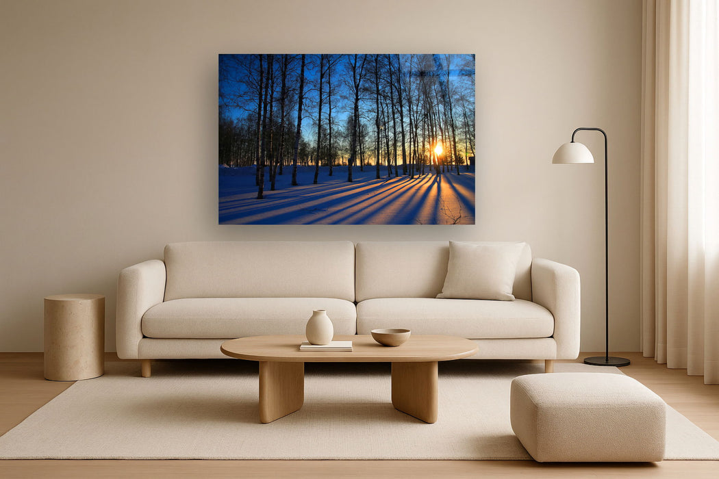 Tempered Glass With Foil - Sunset Forrest - Blue